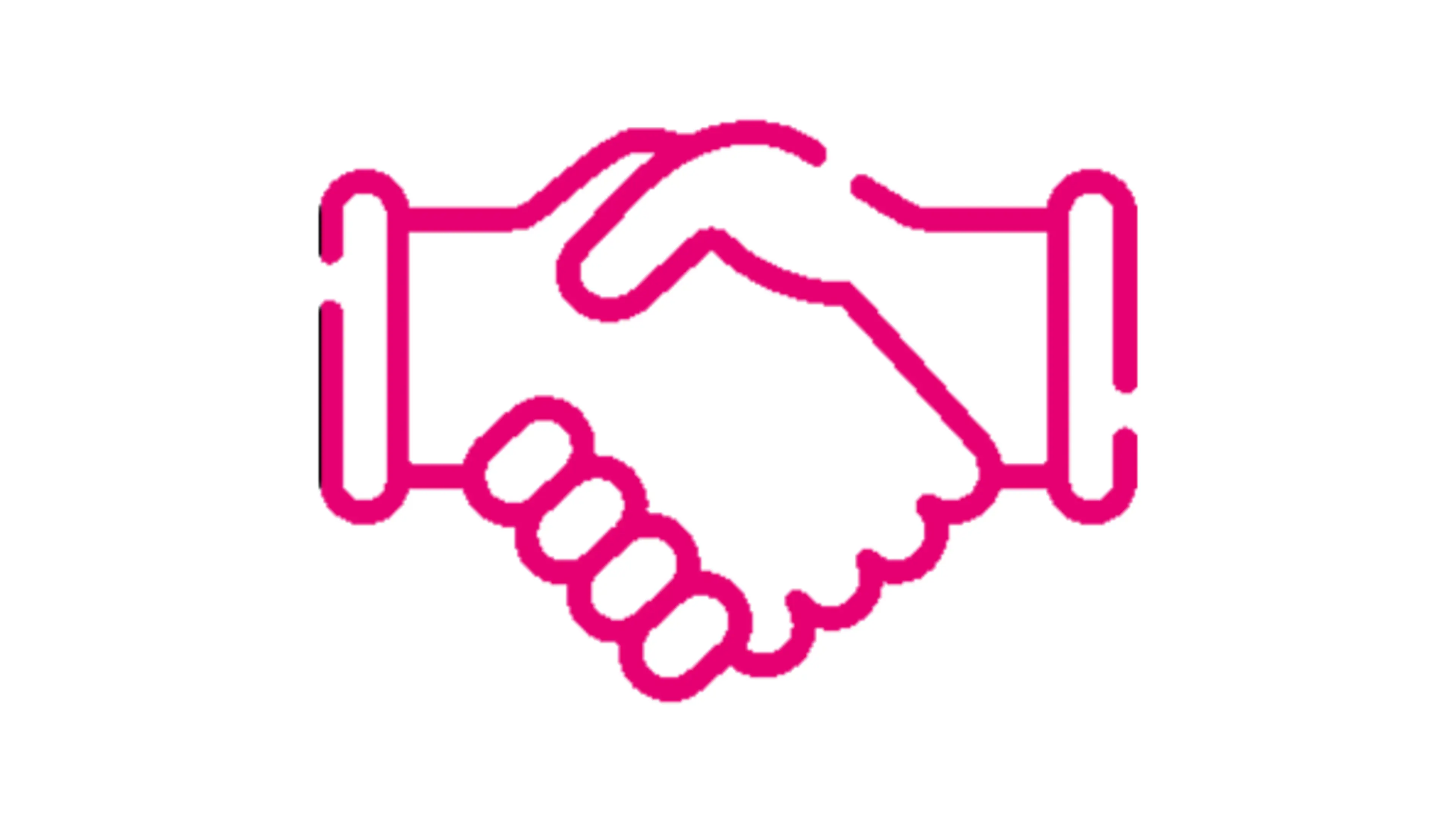 To hænder der giver hånd 