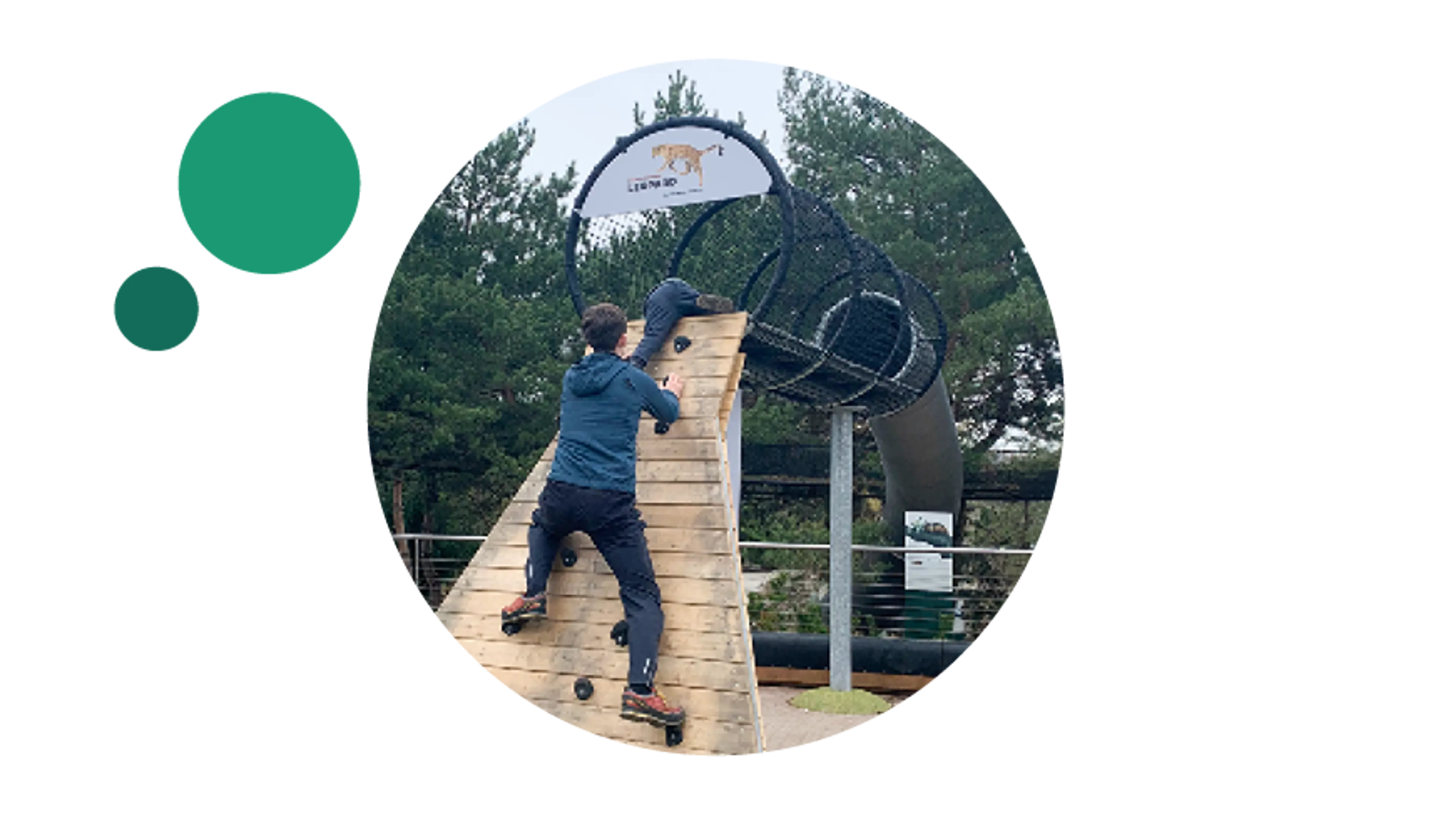 Børn leger på legeplads ved den nye Leopardsti, Zoologisk Have København