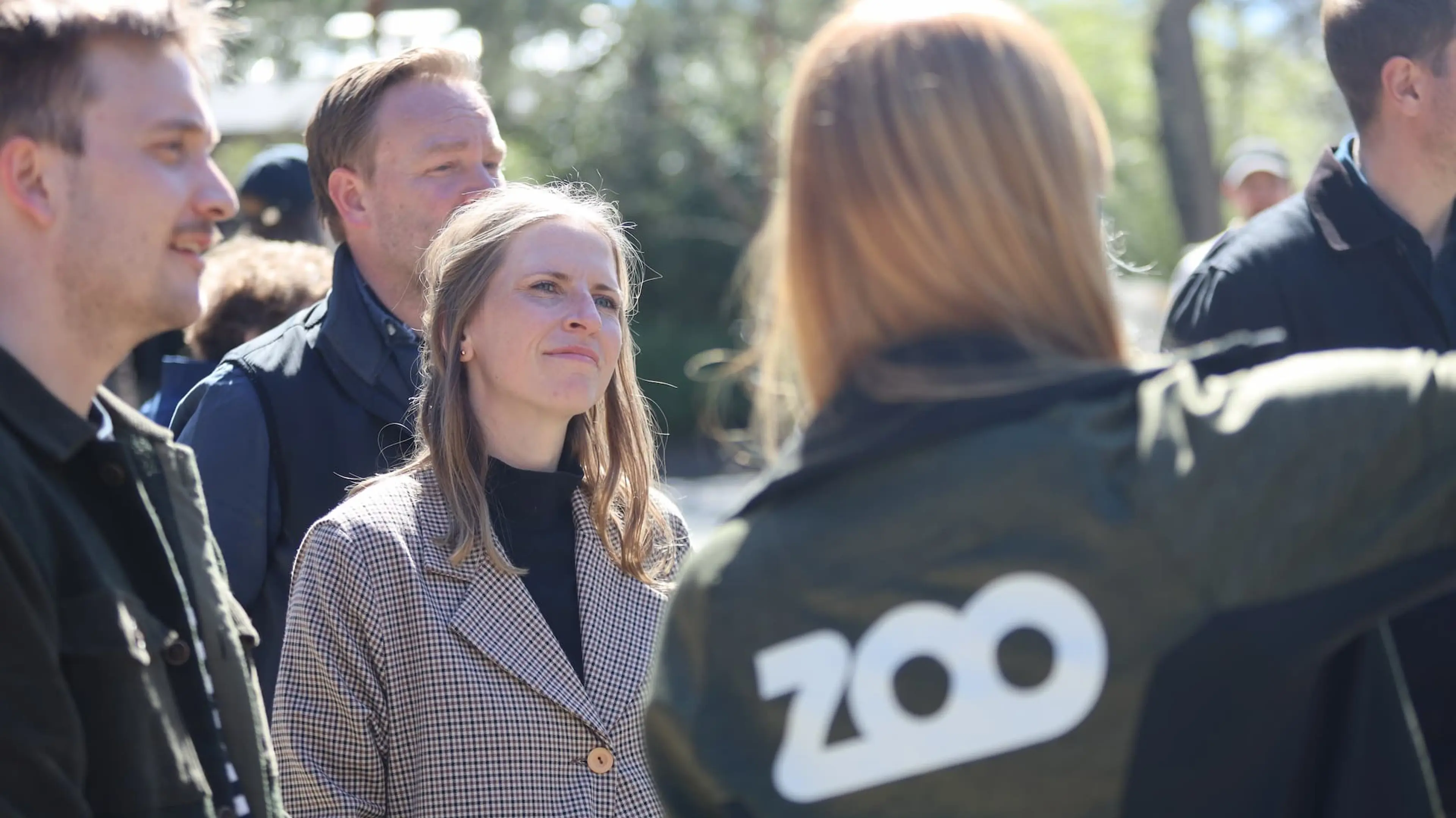 En gruppe på rundvisning i København ZOO